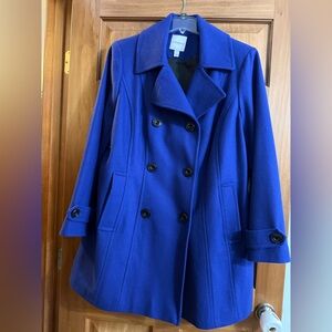 Croft & Barrow Royal Blue Pea Coat
